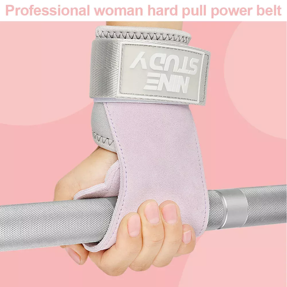 Weight Lifting Hooks with Nylon Straps - Image 2