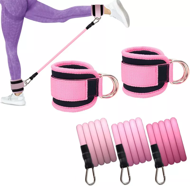TPE Resistance Bands with Ankle Straps - Image 2