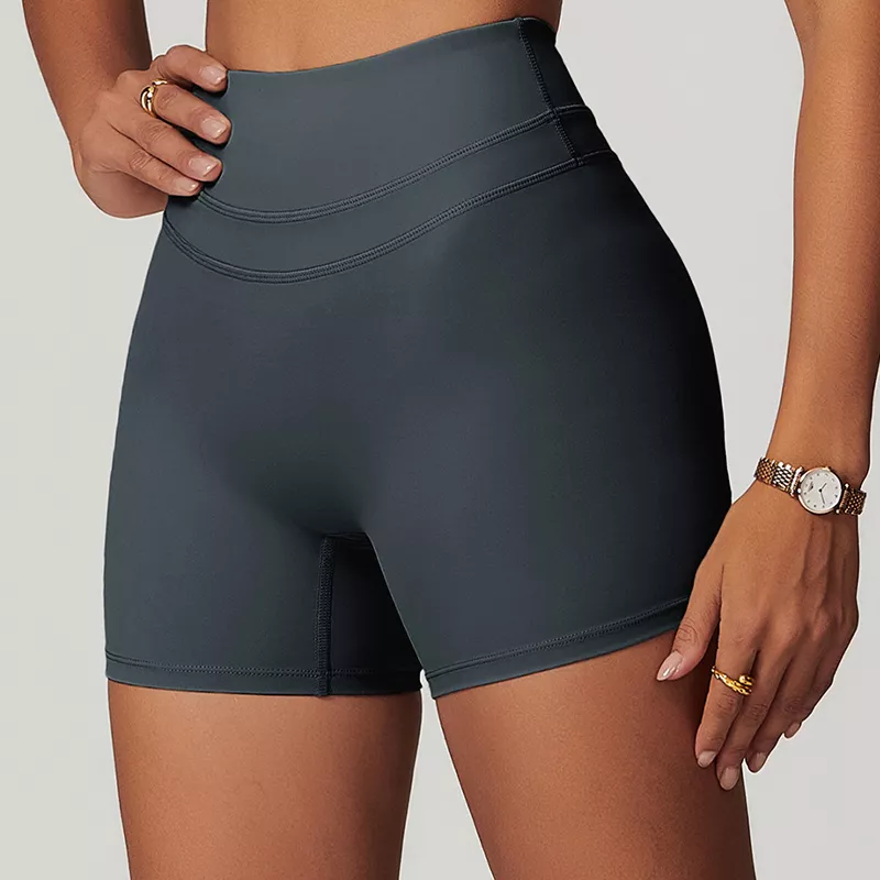 High-Waist Quick-Dry Gym Shorts – Women's Workout & Yoga Compression Shorts - Image 4