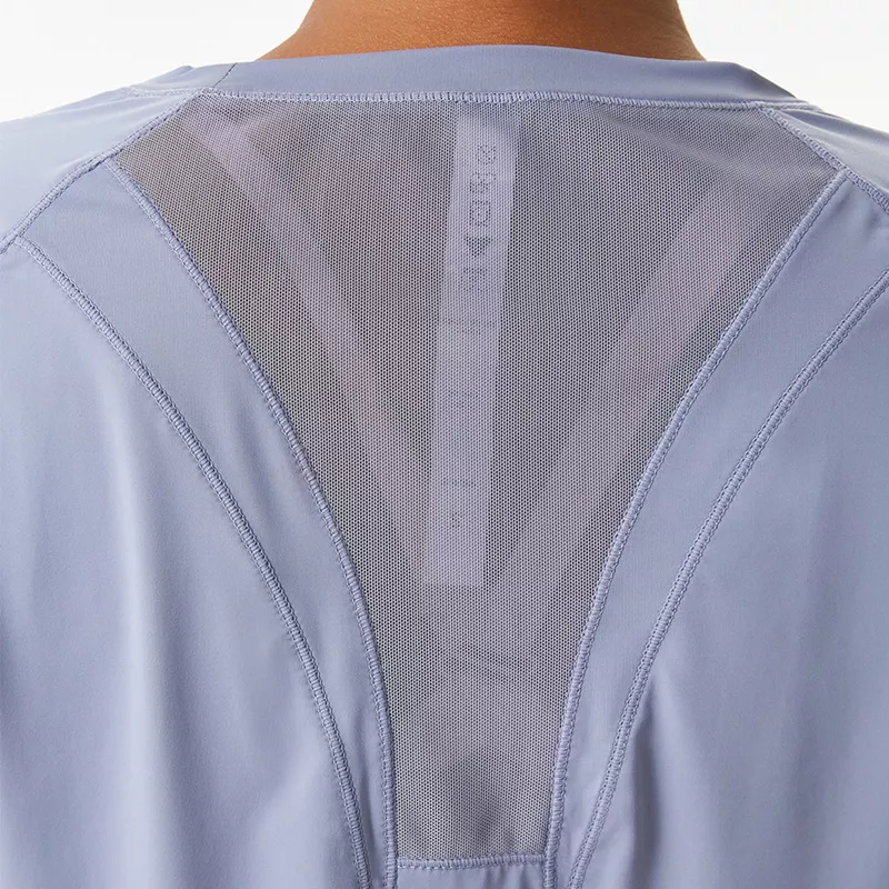 Nude Mesh Breathable Yoga Top – Quick-Dry Short Sleeve Gym & Training Shirt - Image 6