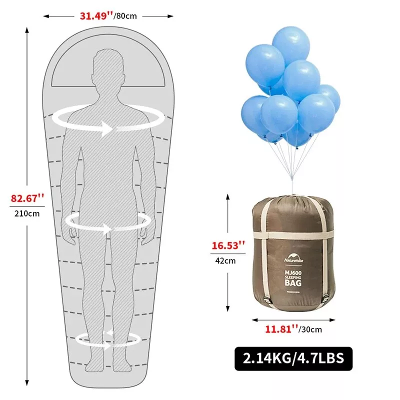 Lightweight Mummy Sleeping Bag - Image 6