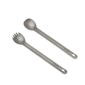 Portable Titanium Spork for Camping and Hiking