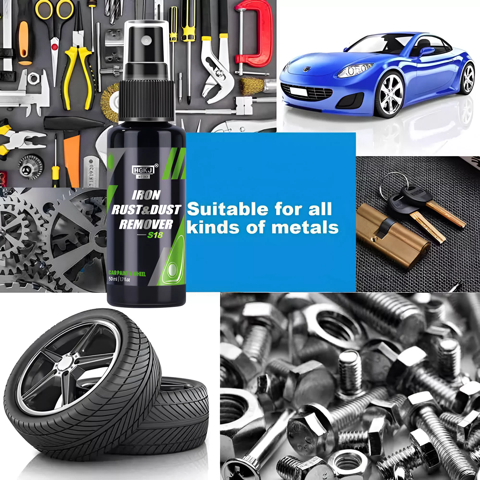 Iron Rust & Dust Remover Spray for Wheels and Paint - Image 5