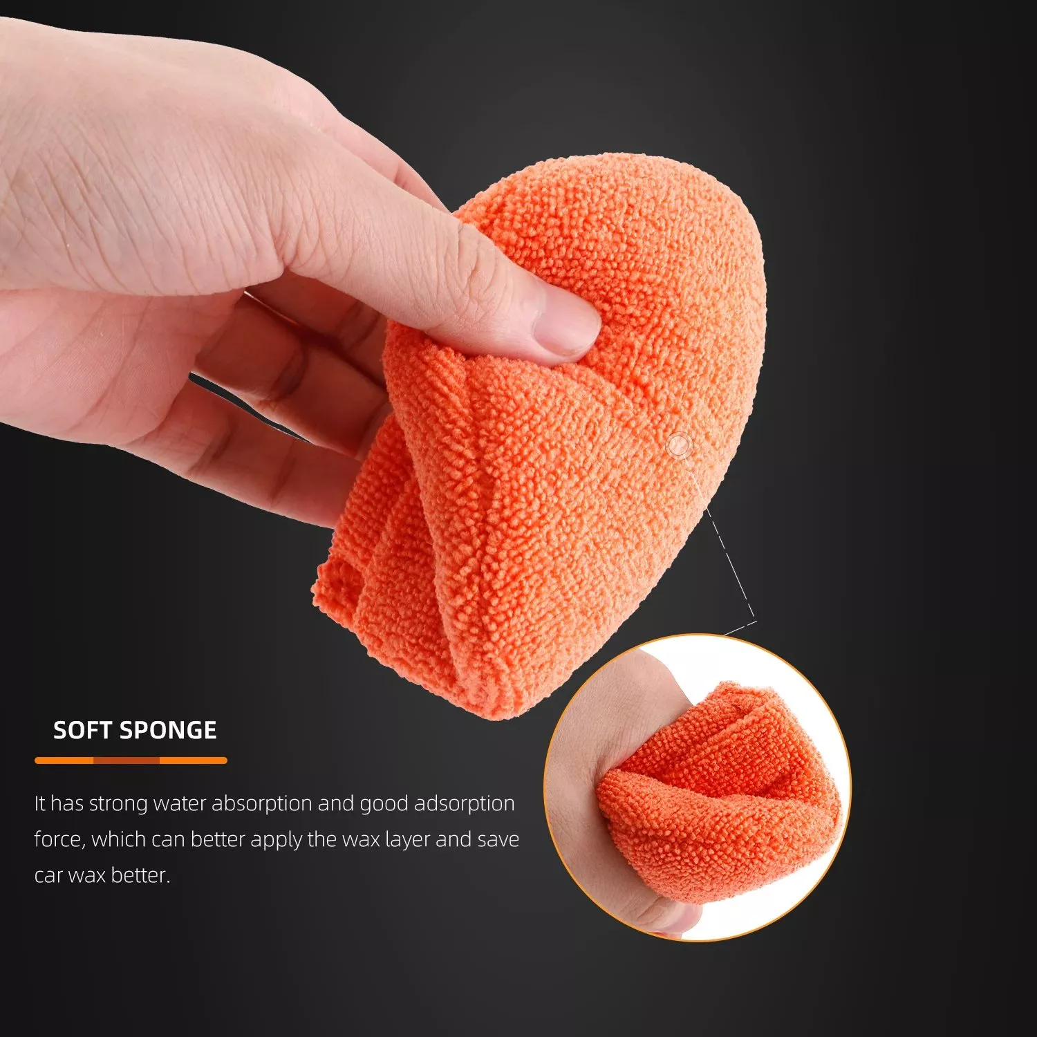 Soft Microfiber Car Wax Applicator Pad Polishing Sponge for Auto Care - Image 5