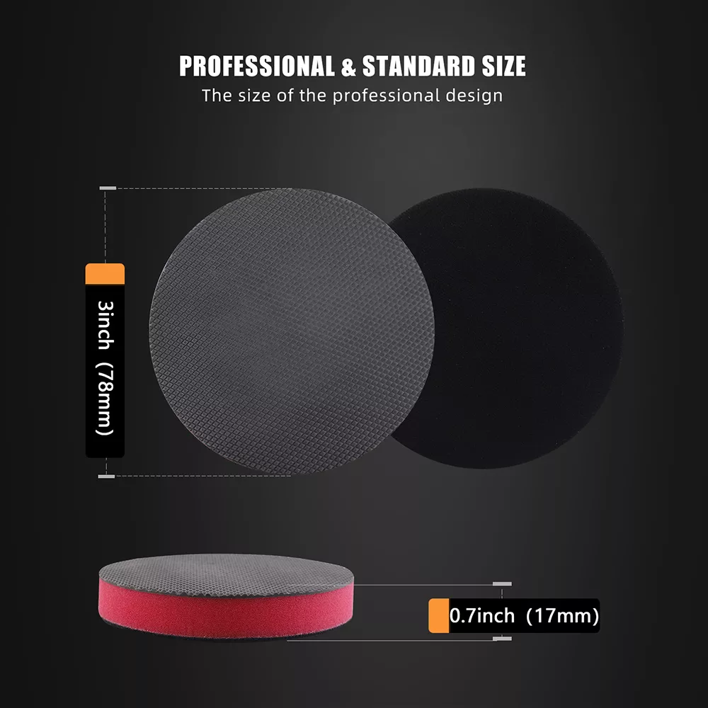 3-Inch Car Hand Applicator with Grip Magic Clay Pad Kit for Auto Waxing & Polishing - Image 3