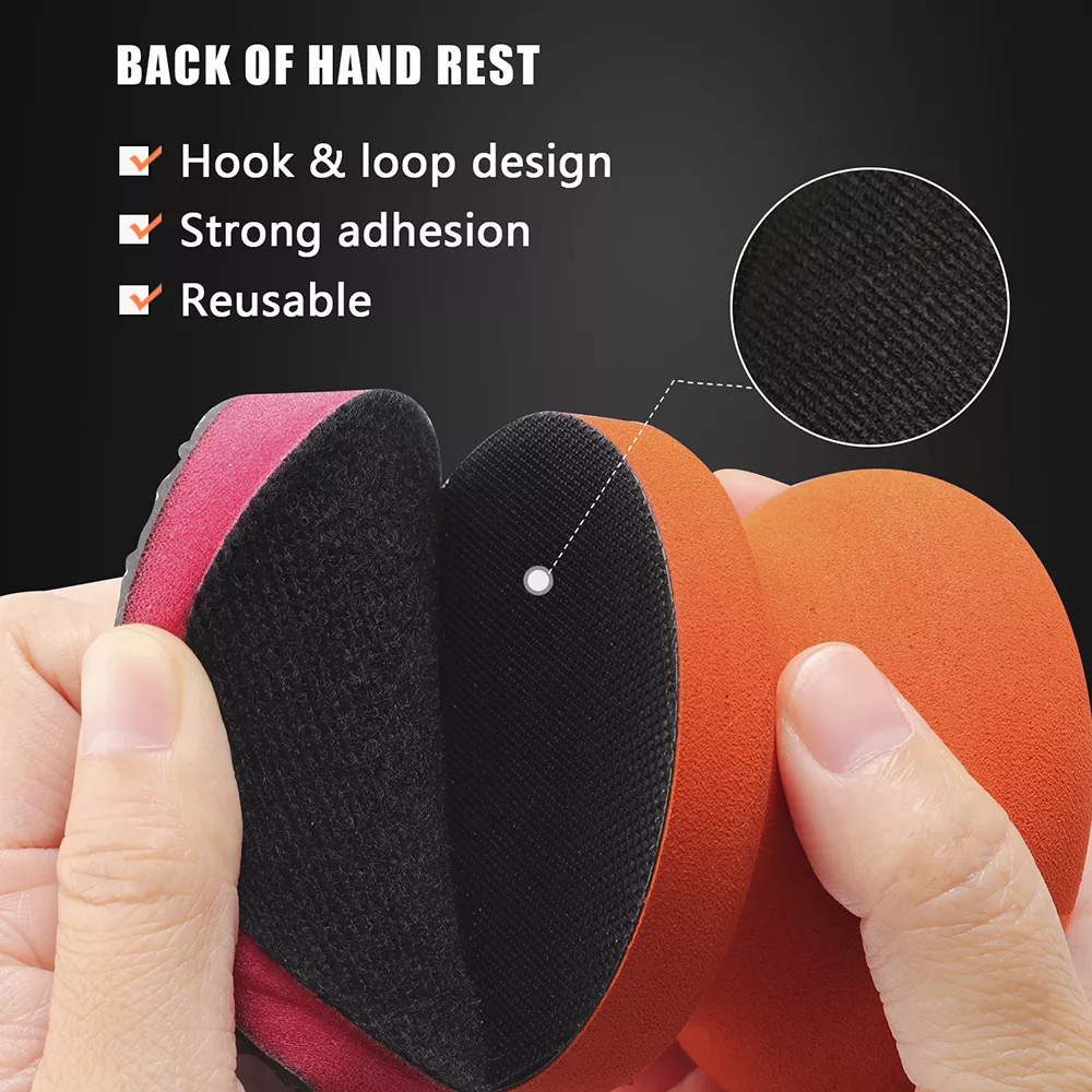 3-Inch Car Hand Applicator with Grip Magic Clay Pad Kit for Auto Waxing & Polishing - Image 4