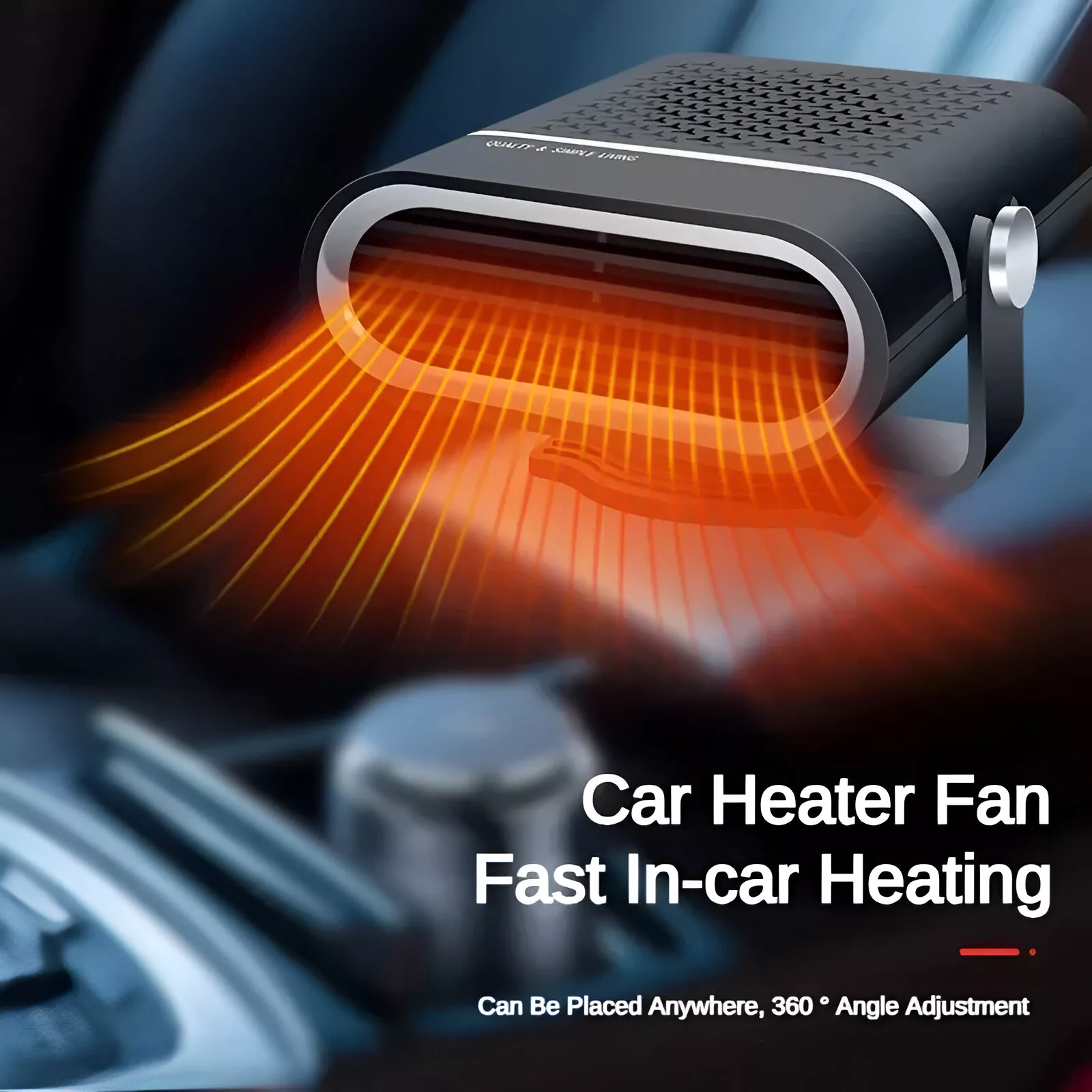 4-in-1 Car Heater Fan 12V/24V 200W Electric Defroster & Demister for Auto - Image 2