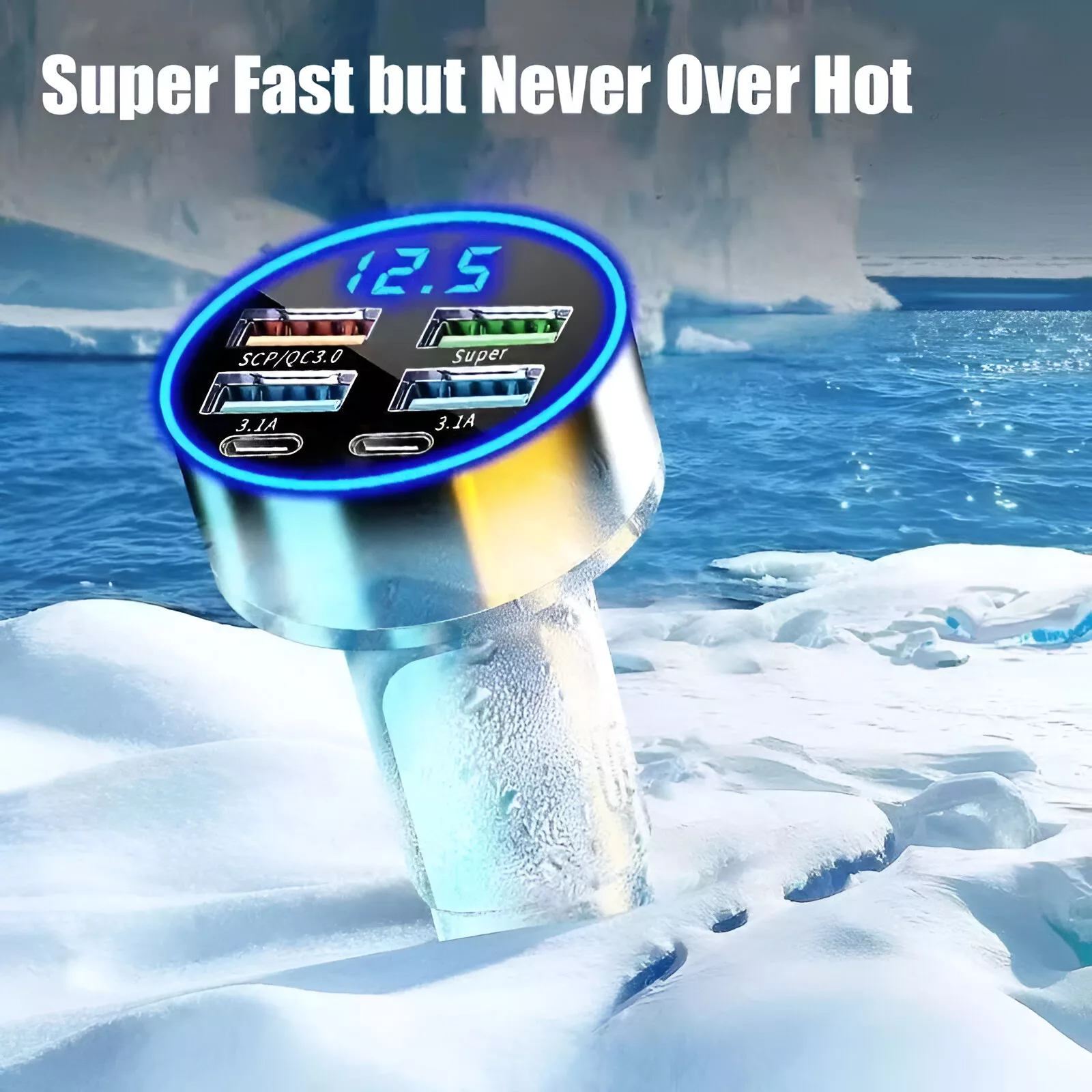 6-in-1 Dual PD USB C Car Charger Adapter - Image 4