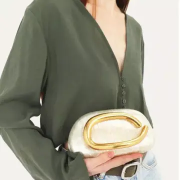 Luxury Acrylic Evening Clutch with Metal Chain Handle