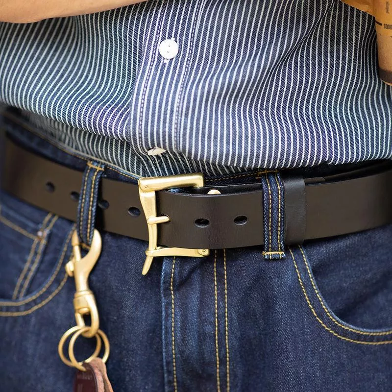 Vintage Handmade Cowhide Belt for Men