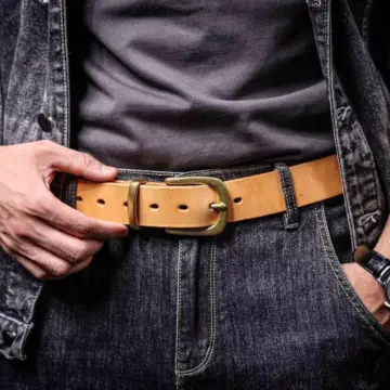Vintage Handmade Leather Belt for Men