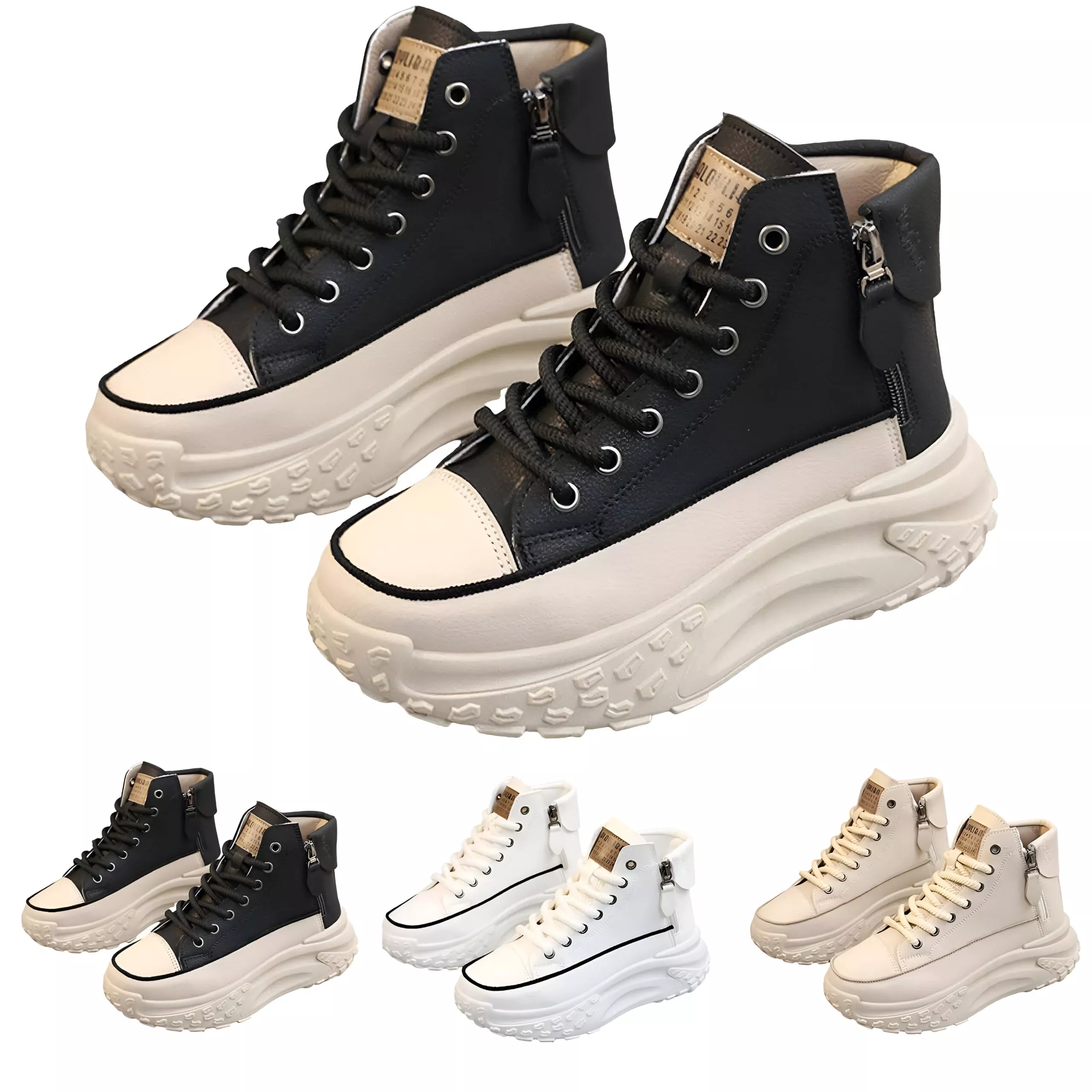 Women's High-Top Platform Sneakers – Stylish, Comfortable & Trendy Casual Shoes - Image 6