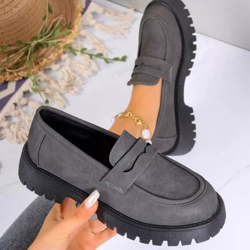 Women’s Comfortable British Style Loafers - Image 7