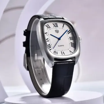 Luxury Quartz Waterproof Oval Men’s Watch with Leather Band