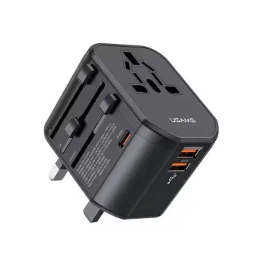 20W Universal Travel Charger with Dual USB & Type-C Ports