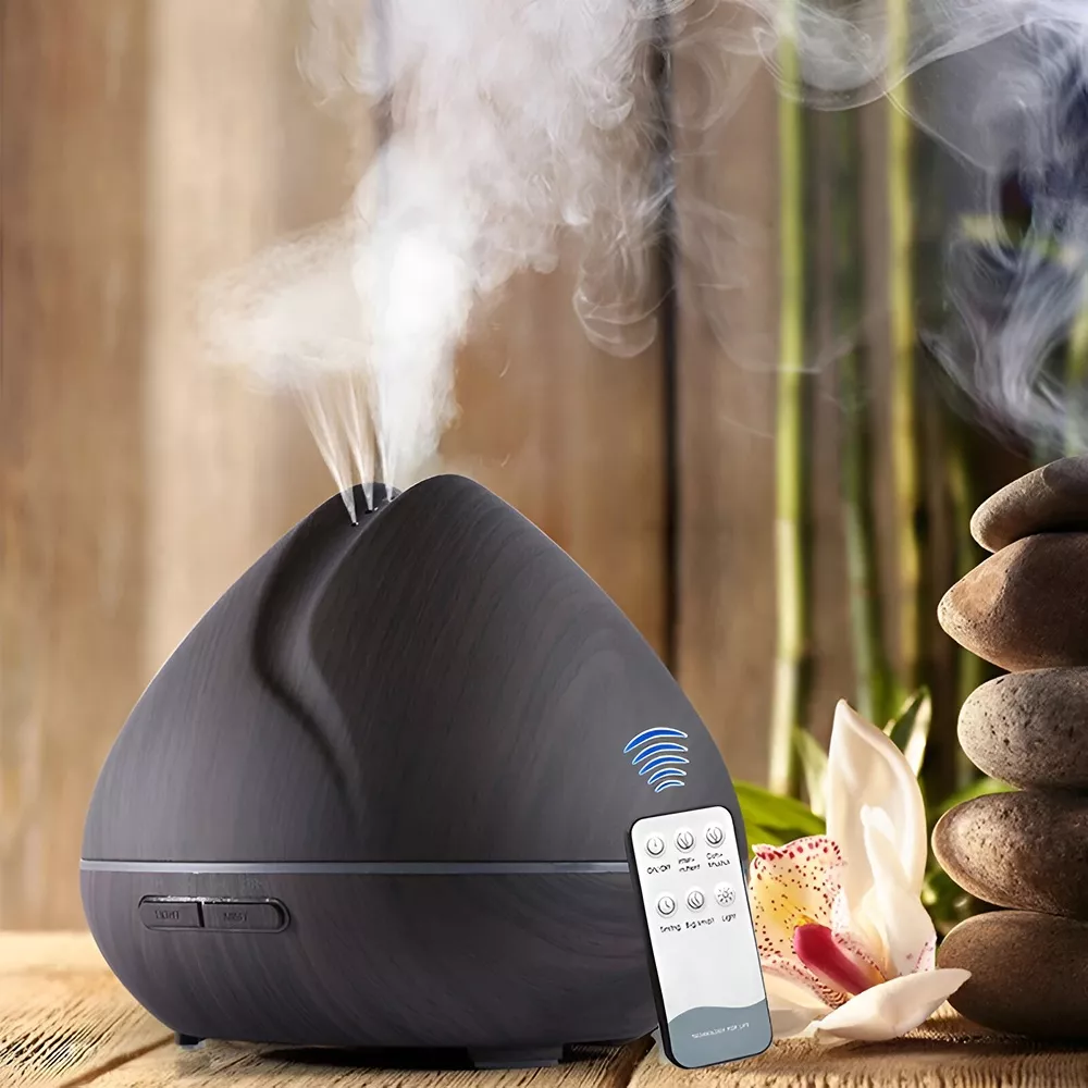 Ultrasonic Essential Oil Diffuser & Humidifier with 7-Color LED & Remote