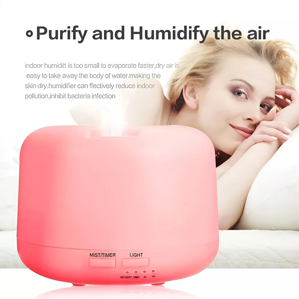 300ml Ultrasonic Aromatherapy Diffuser & Humidifier with 7-Color LED Lights - Image 5