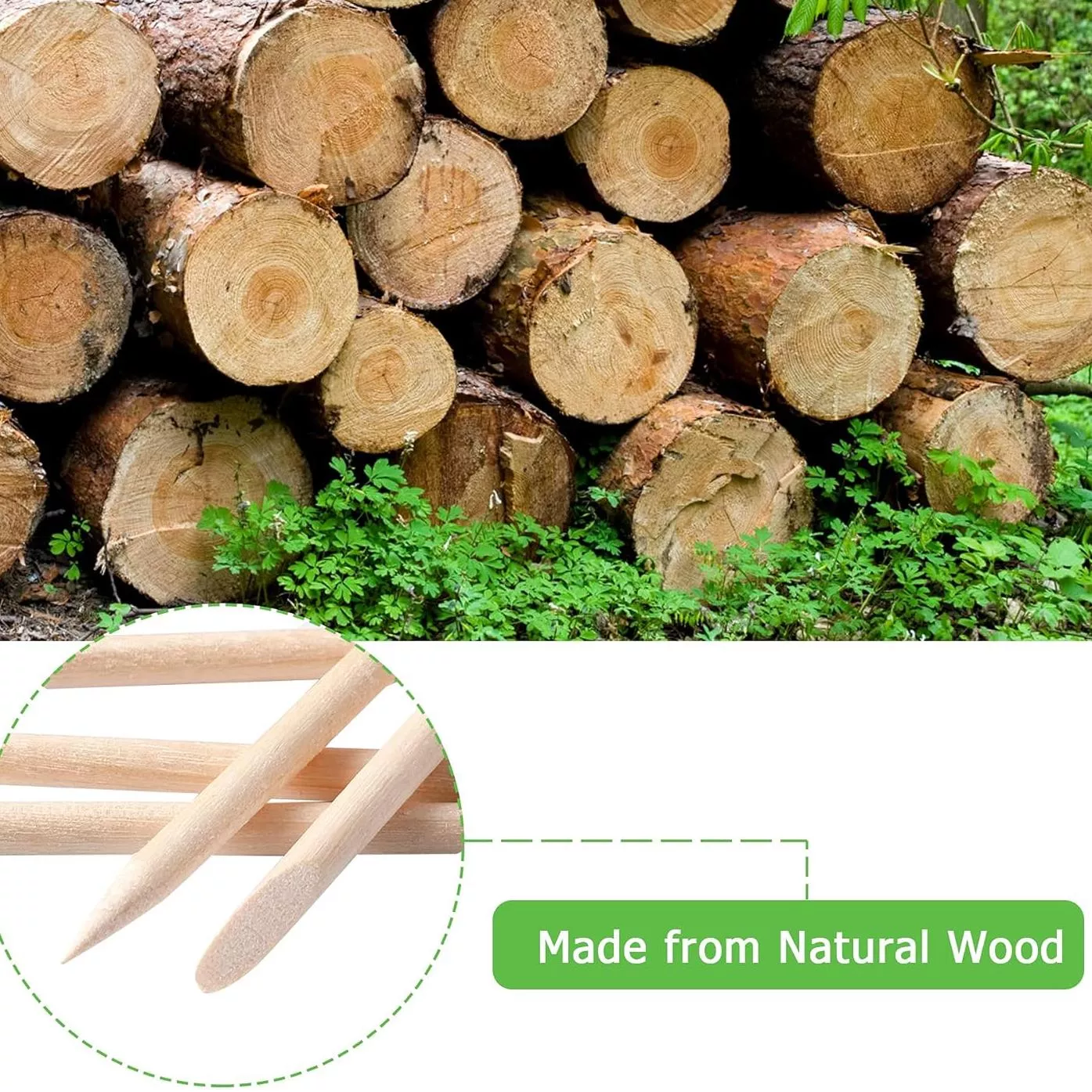 Professional Wooden Cuticle Pusher & Nail Art Sticks – Manicure & Pedicure Tool - Image 5