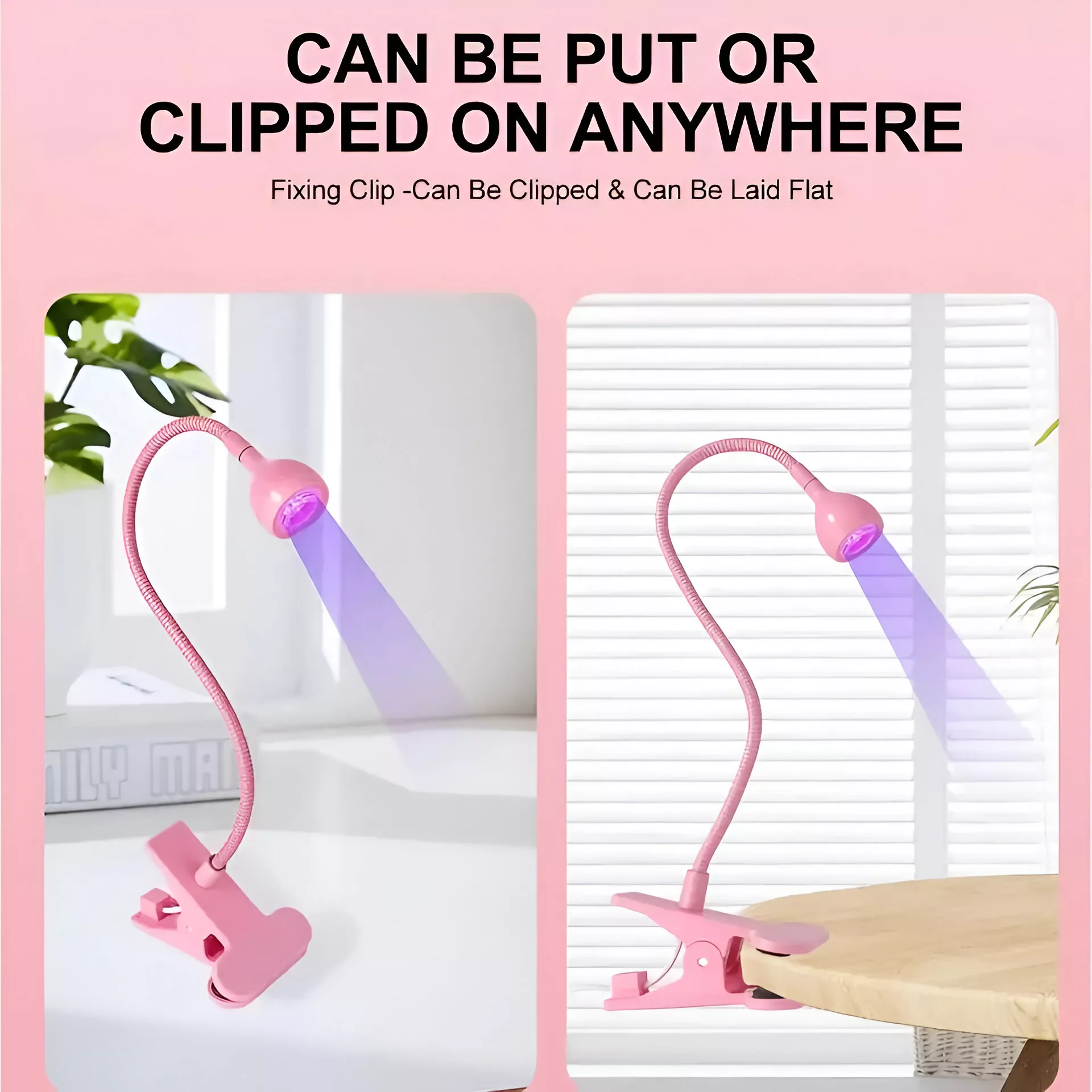 3W LED Nail Lamp Flexible Gooseneck Manicure Dryer for Gel Nails - Image 2