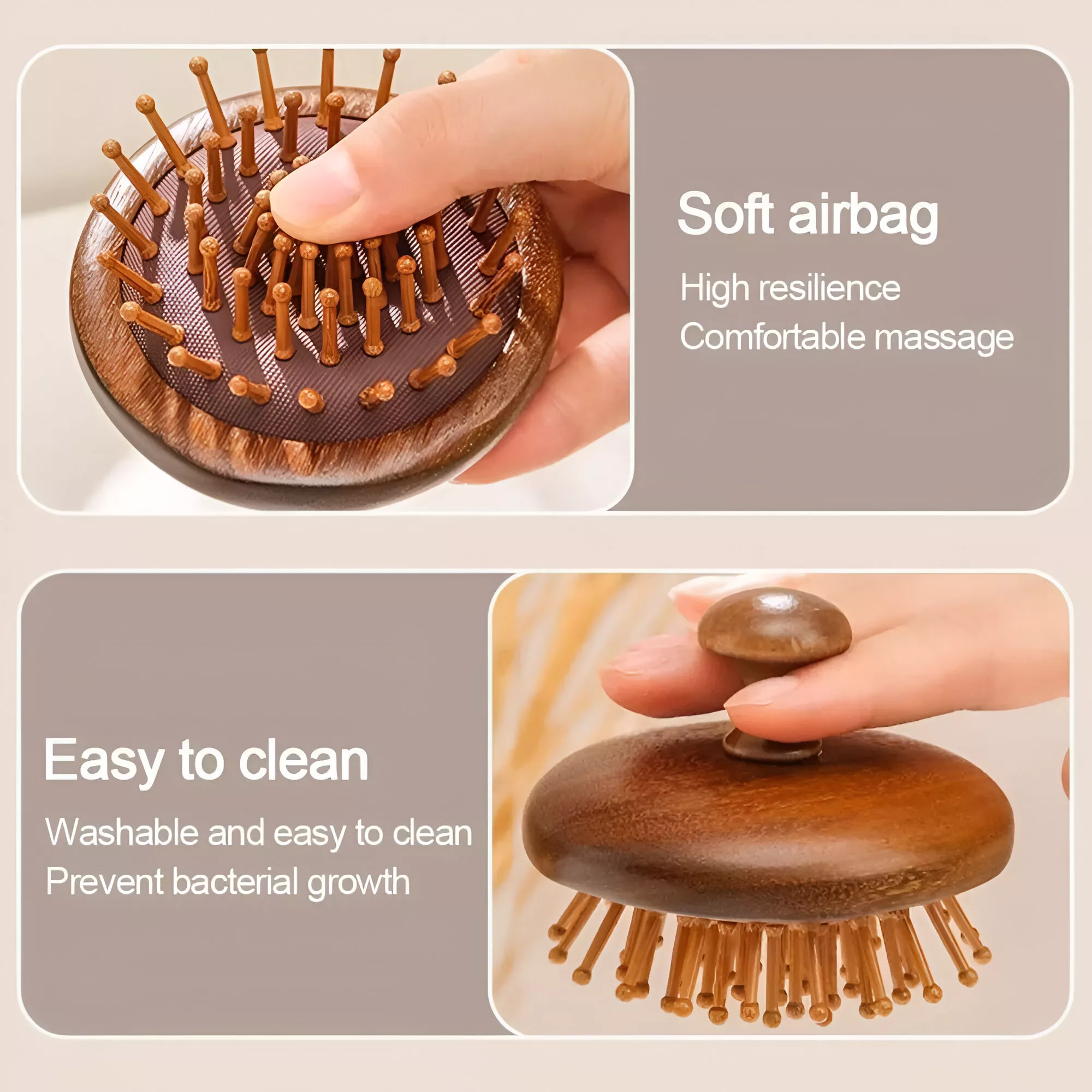 Natural Sandalwood Massage Comb - Image 4