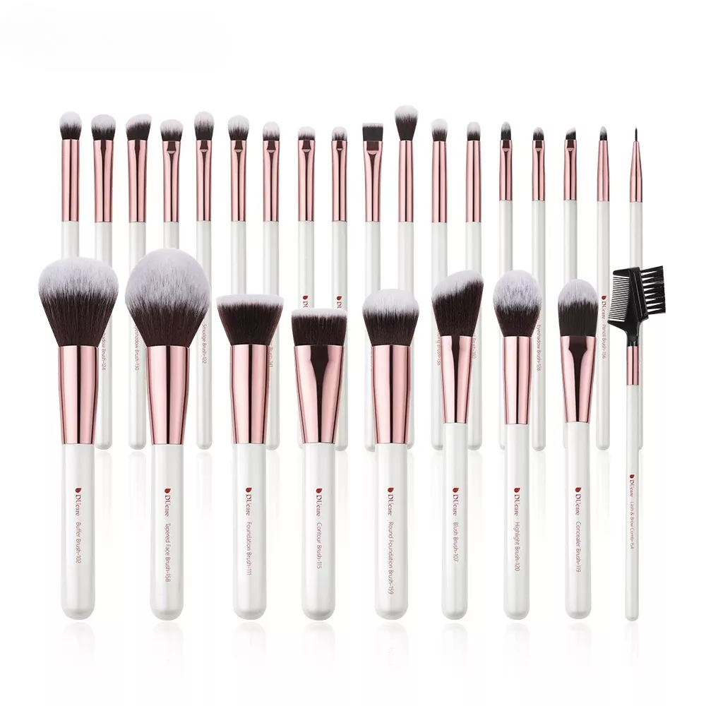 Professional 27-Piece Makeup Brush Set for Foundation, Eyeshadow, and Powder