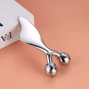 2-in-1 3D Facial Massager & Gua Sha Cold Roller