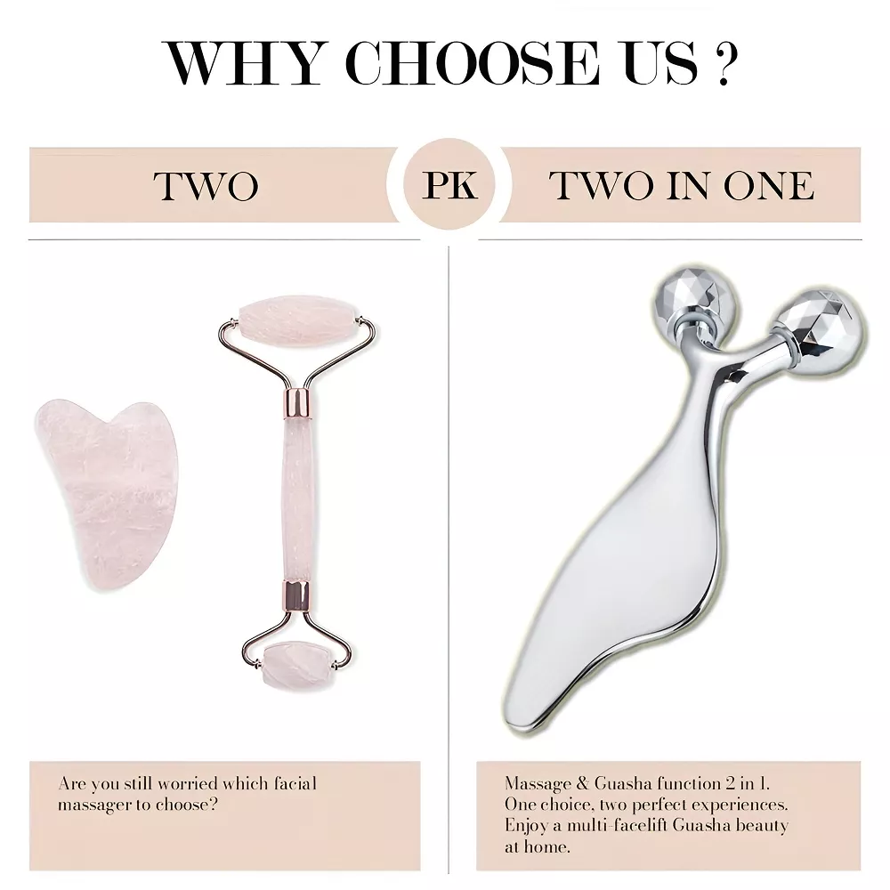2-in-1 3D Facial Massager & Gua Sha Cold Roller - Image 5