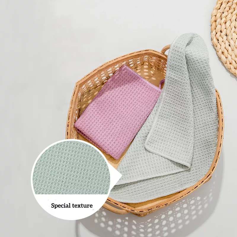 Waffle Microfiber Cloth for Kitchen & Tabletop Cleaning - Image 3