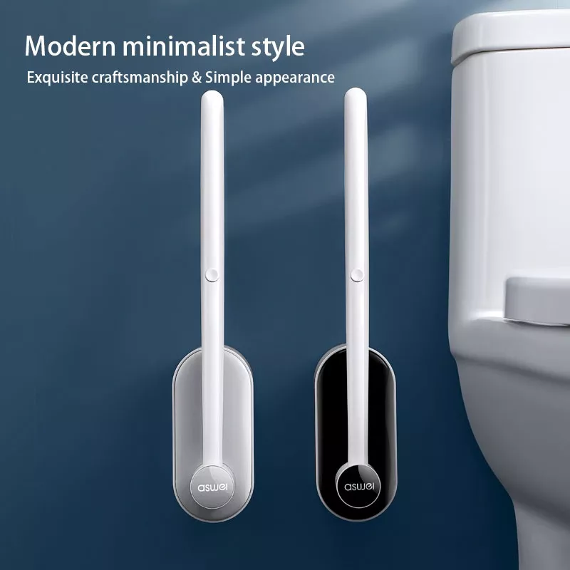 Disposable Toilet Brush - Compact Wall-Mounted Cleaner for Bathrooms - Image 3