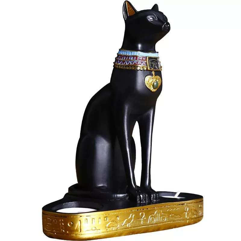 Vintage Egyptian Cat Goddess Bastet Figurine - Image 6