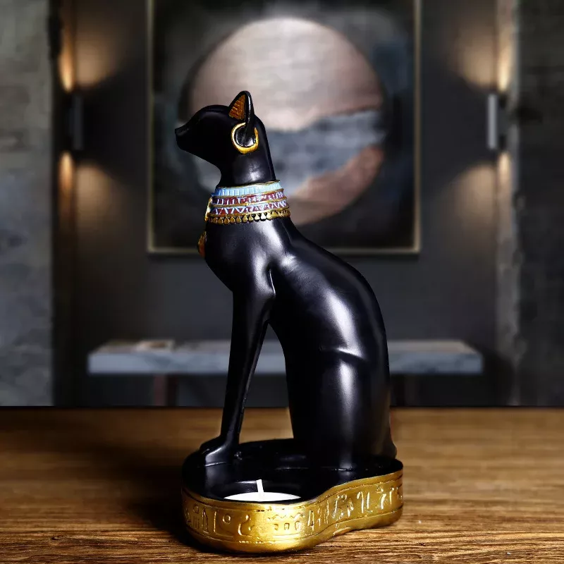 Vintage Egyptian Cat Goddess Bastet Figurine - Image 4