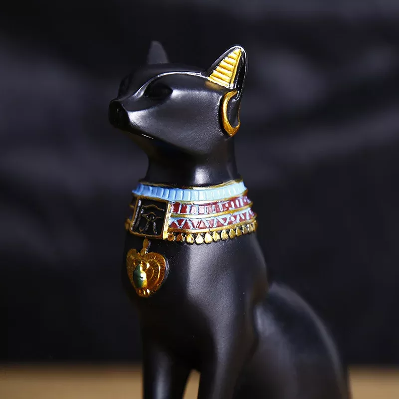 Vintage Egyptian Cat Goddess Bastet Figurine - Image 5