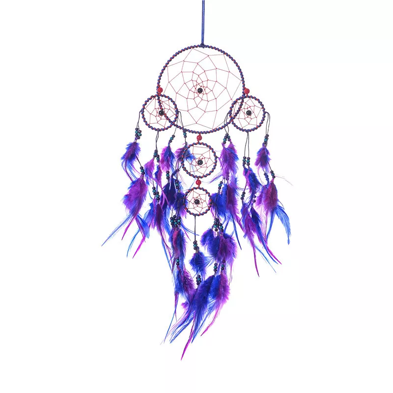 Purple Wind Chime Dream Catcher Pendant - Image 5