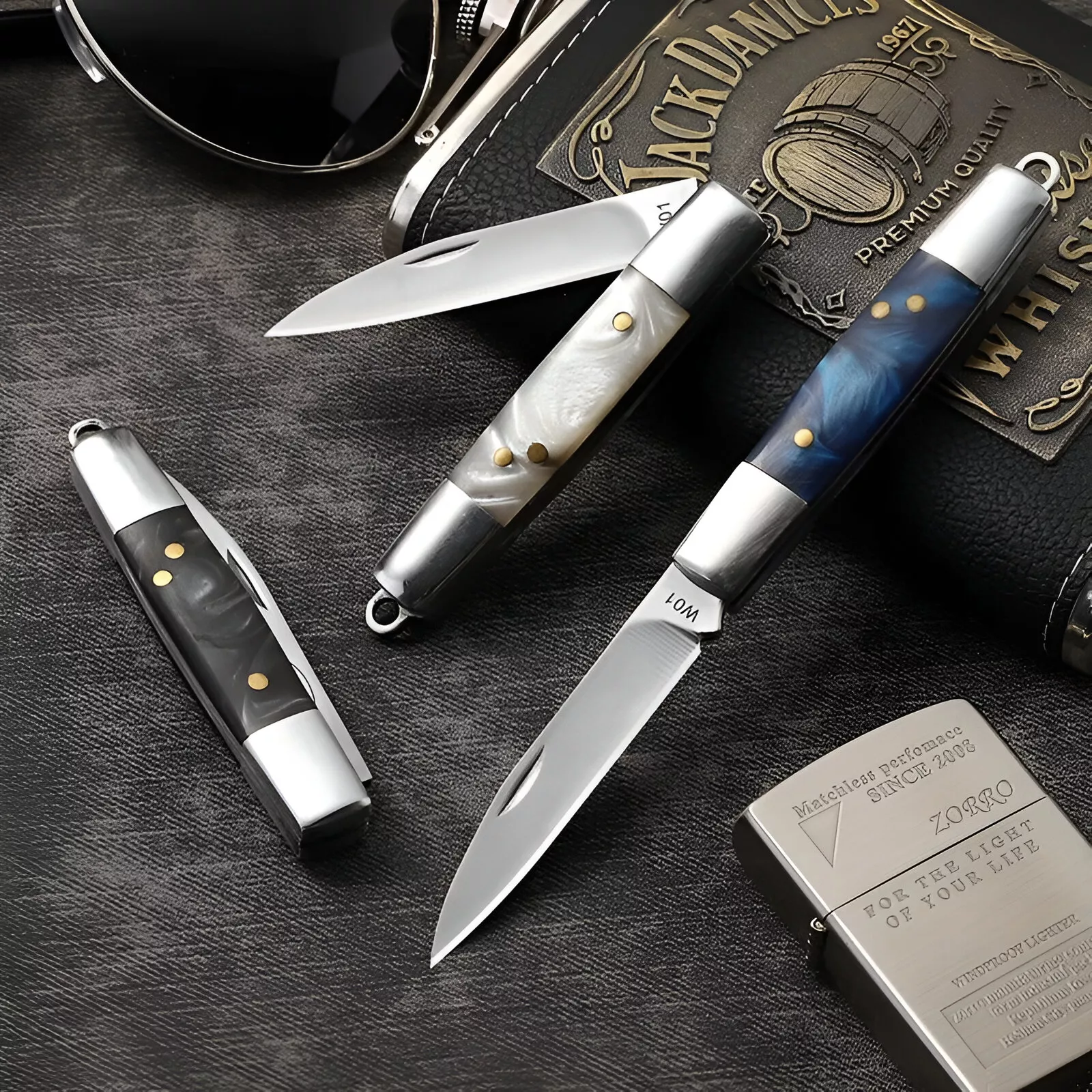 Folding Stainless Steel Knife Set for Meat, Fruit, BBQ, and Kitchen Use - Image 2