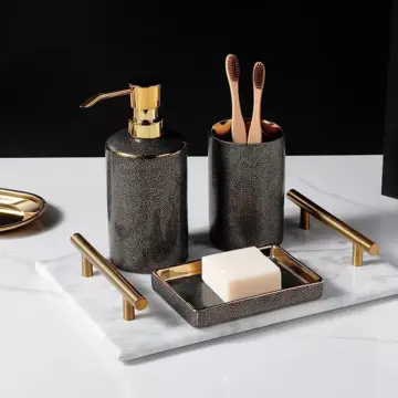 Elegant Ceramic Bathroom Accessory Set