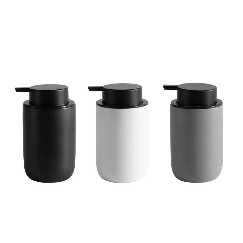 Elegant Black Ceramic Bathroom Accessories Set - 4-Piece Organizer - Image 7