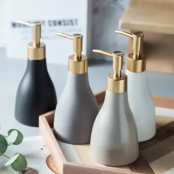 Portable Ceramic Shampoo and Soap Dispenser
