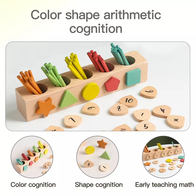 Montessori Wooden Counting Stick Toys - Image 4