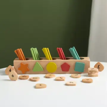 Montessori Wooden Counting Stick Toys
