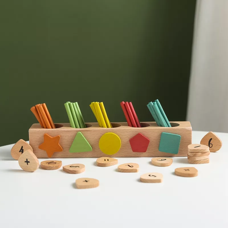 Montessori Wooden Counting Stick Toys