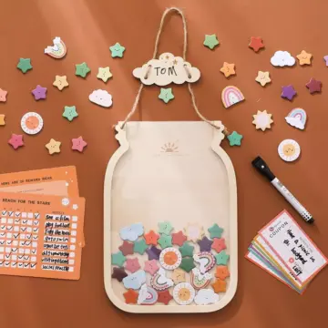 Personalized Kids Reward Jar with Stars & Donuts