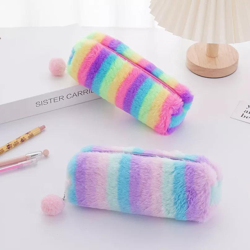 Rainbow Plush Pencil Case - Image 5
