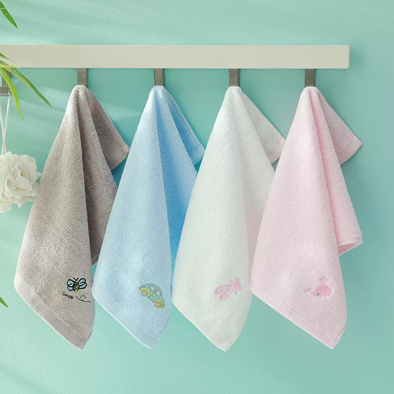Embroidered Microfiber Cotton Kids Face Towel - Image 5