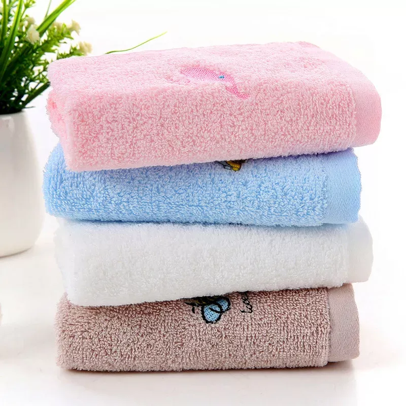 Embroidered Microfiber Cotton Kids Face Towel
