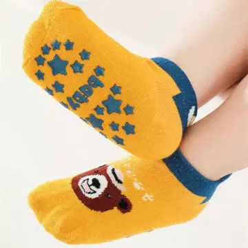 Soft Cotton Anti-Slip Baby Socks for Toddlers and Newborns