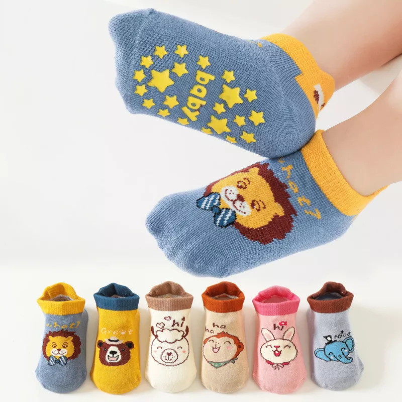 Soft Cotton Anti-Slip Baby Socks for Toddlers and Newborns - Image 3