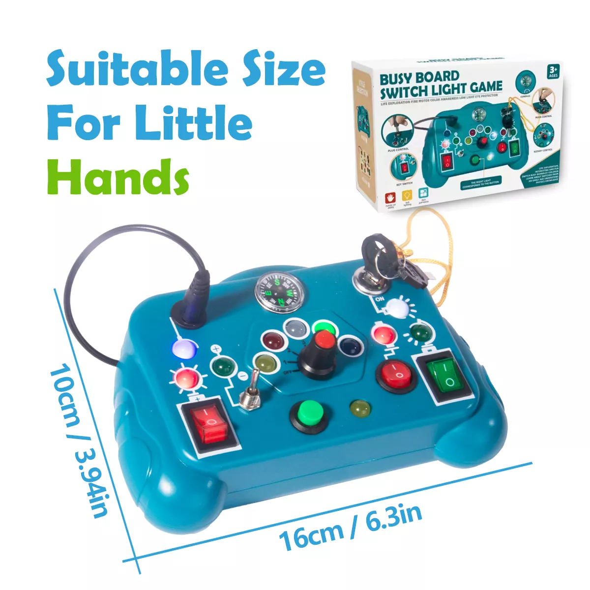 Montessori Busy Board – Educational Travel Toy for Toddlers - Image 6