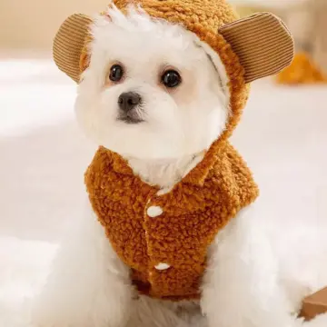 Pet Sleeveless Teddy Hoodie for Dogs