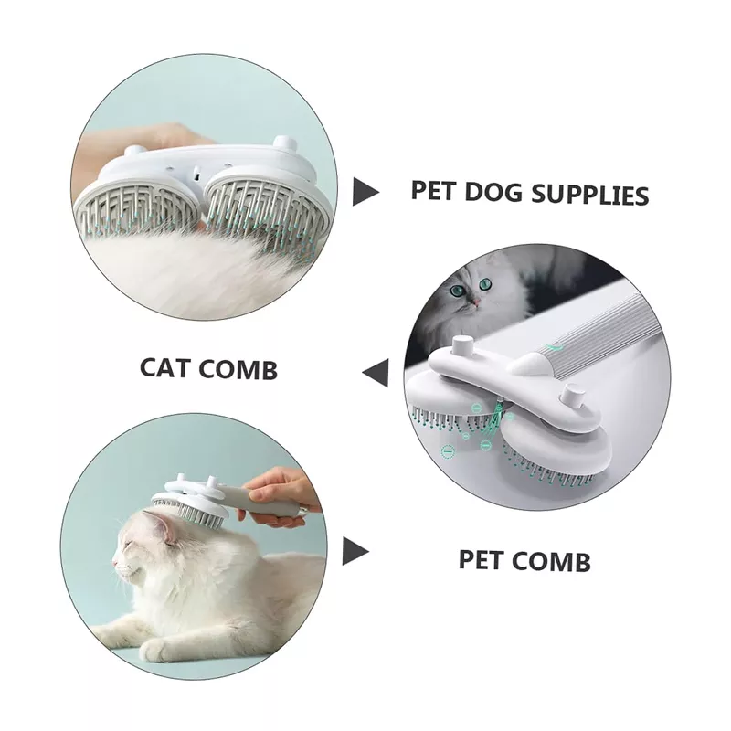 Cat Grooming Slicker Brush with Negative Ions for Shedding & Grooming - Image 6