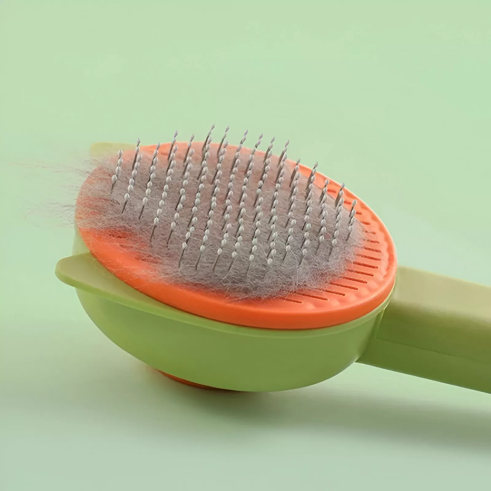 One-Click Pet Hair Removal Grooming Brush for Cats and Dogs - Image 5